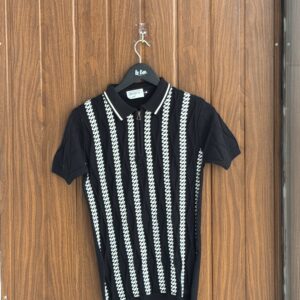 ZIPPER POLOS(BLACK)