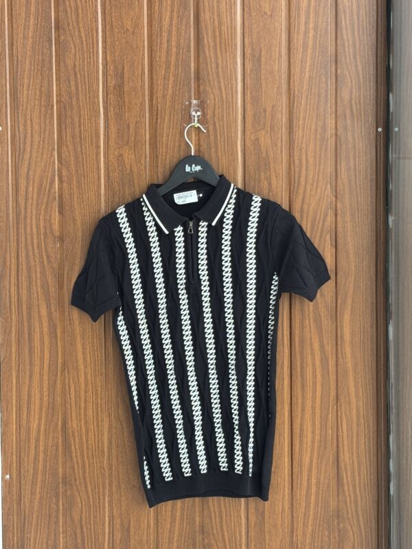 ZIPPER POLOS(BLACK)