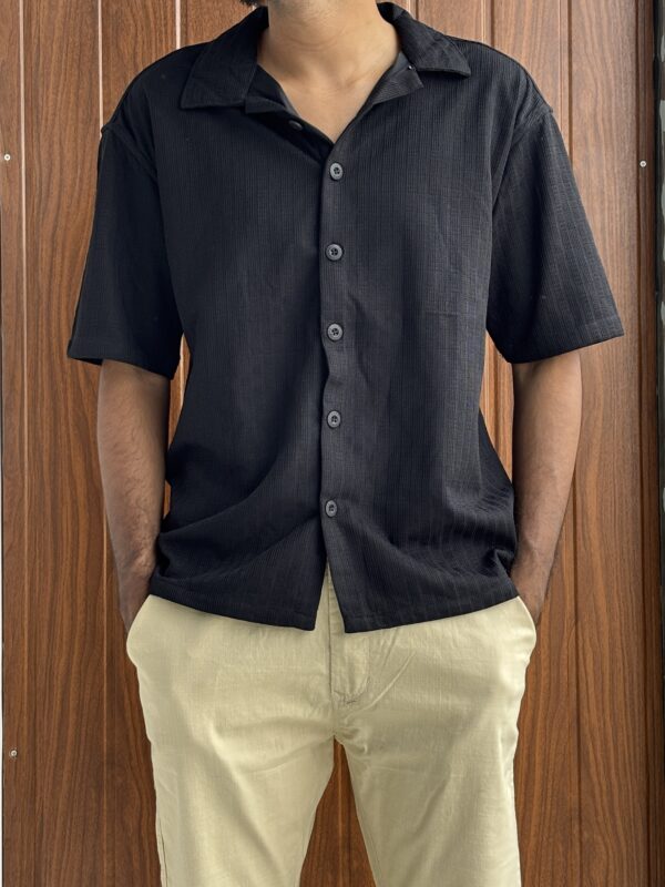 HALF SLEEVE SHIRTS(BLACK)