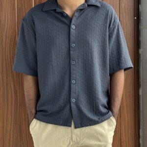 HALF SLEEVE SHIRT(DARK GRAY)