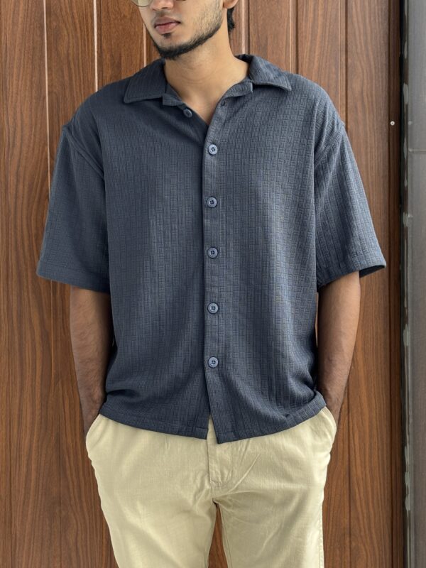 HALF SLEEVE SHIRT(DARK GRAY)