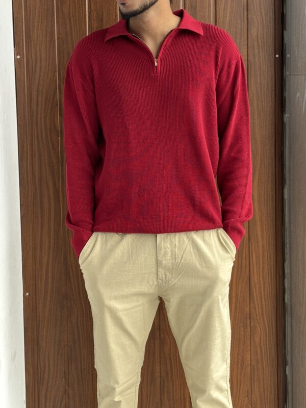 ZIPPER POLOS(RED)