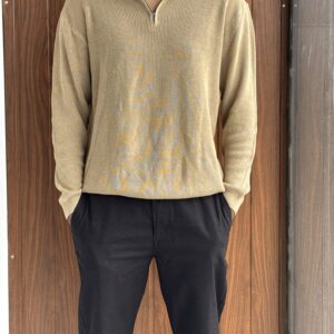 ZIPPER POLOS(BROWN)