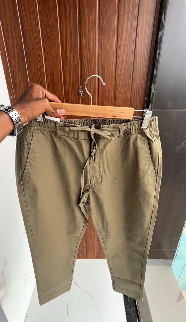 LINEN PANTS(OLIVE GREEN)