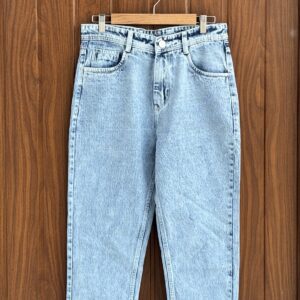 MOM FIT PANT(ICE BLUE)