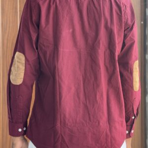 ELBOW PATCH SHIRT(MAROON)