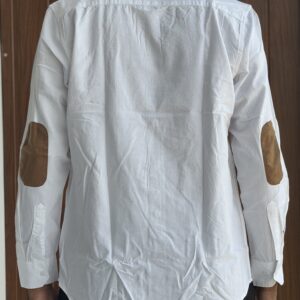 ELBOW PATCH SHIRT(WHITE)