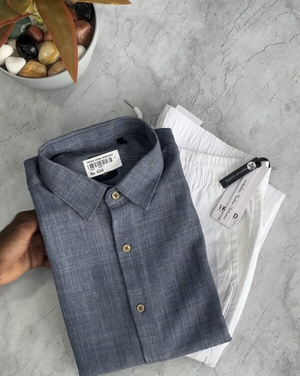 LINEN SHIRTS(LIGHT GREY)