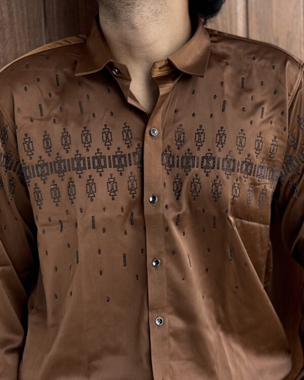 DESIGNER SHIRT (BROWN)
