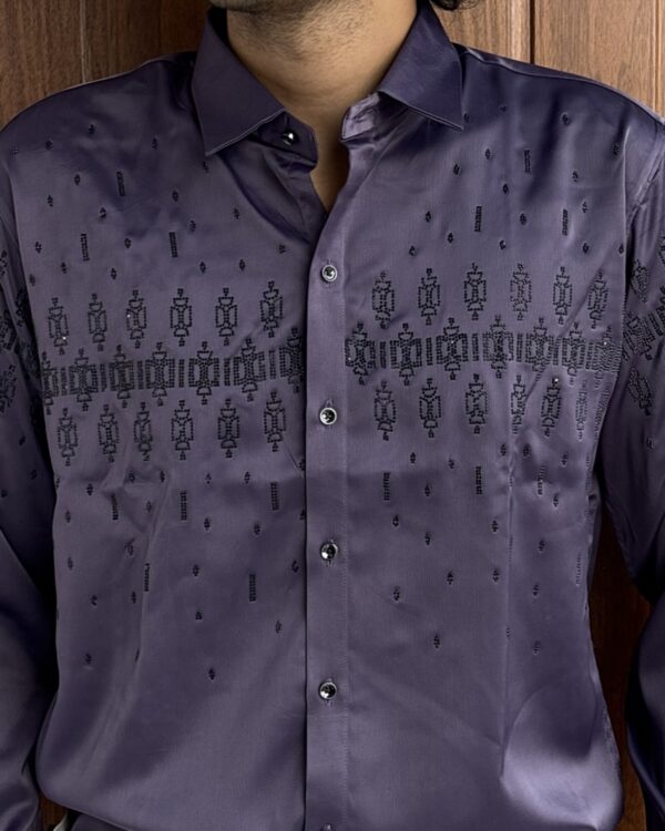 DESIGNER SHIRTS(PURPLE)