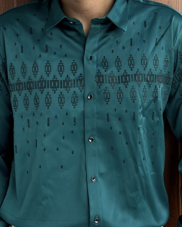 DESIGNER SHIRTS(SEA GREEN)
