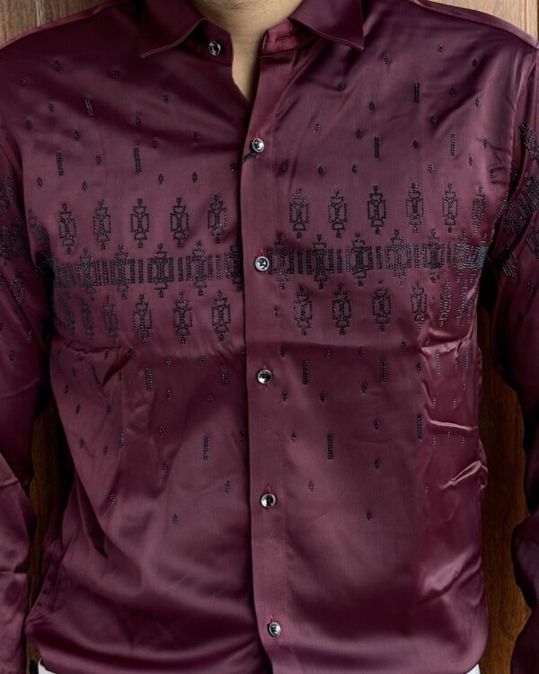 DESIGNER SHIRTS(MAROON)