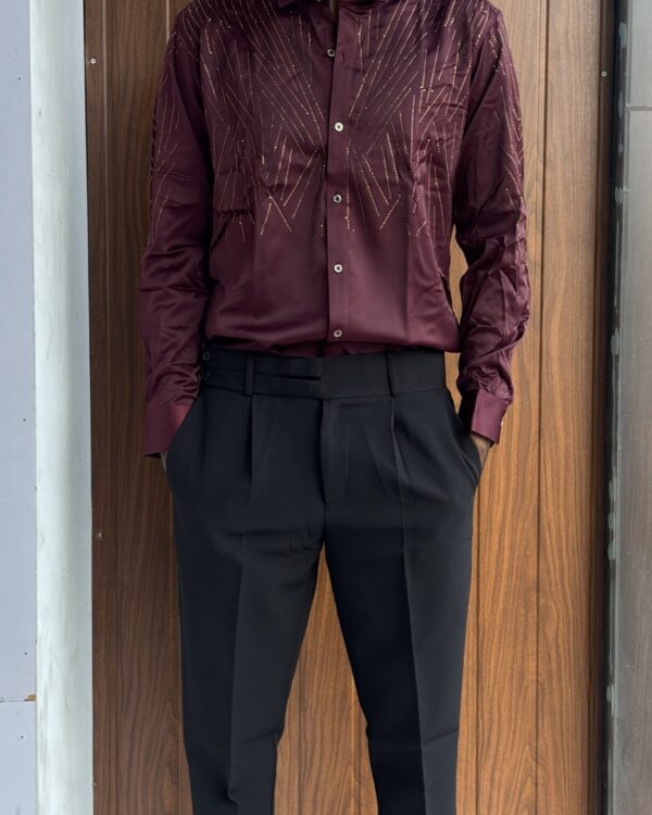 DESIGNER SHIRTS(MAROON)