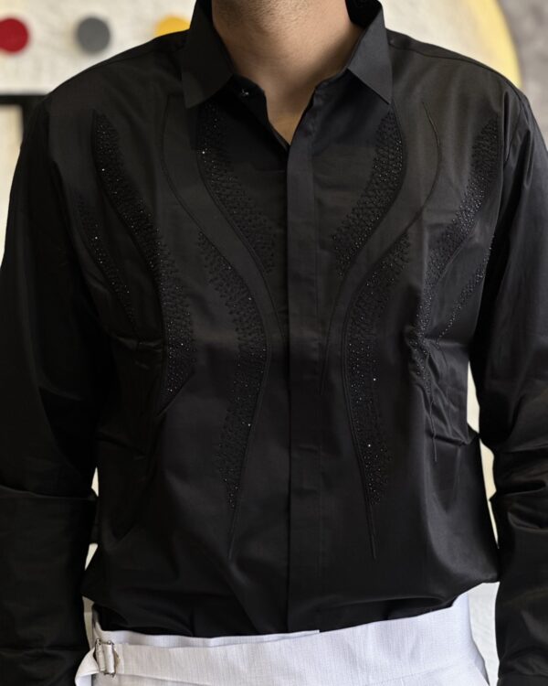 DESIGNER SHIRTS(BLACK)