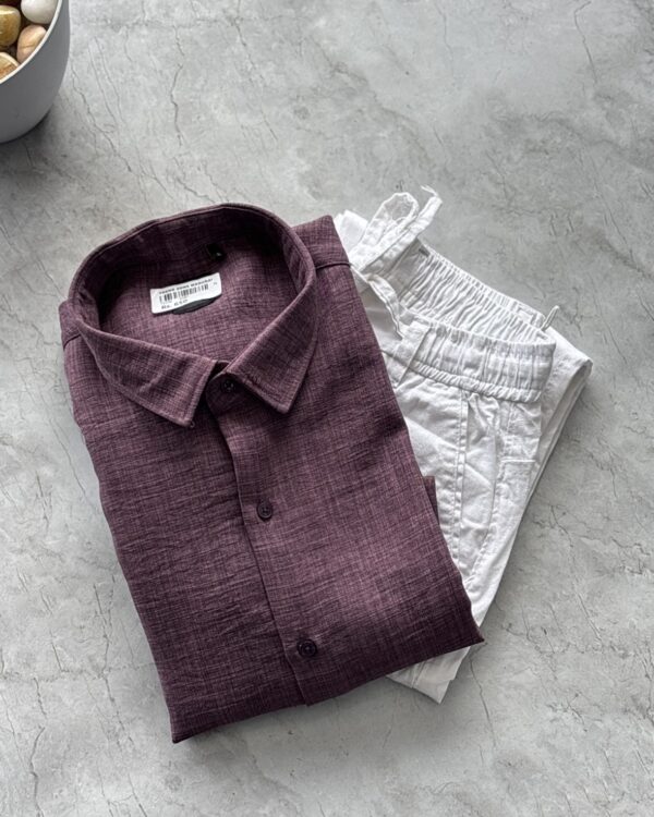 LINEN SHIRTS(VIOLET)