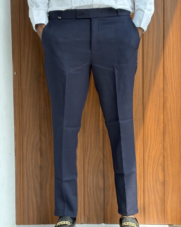 LINEN POLO FIT(NAVY BLUE)