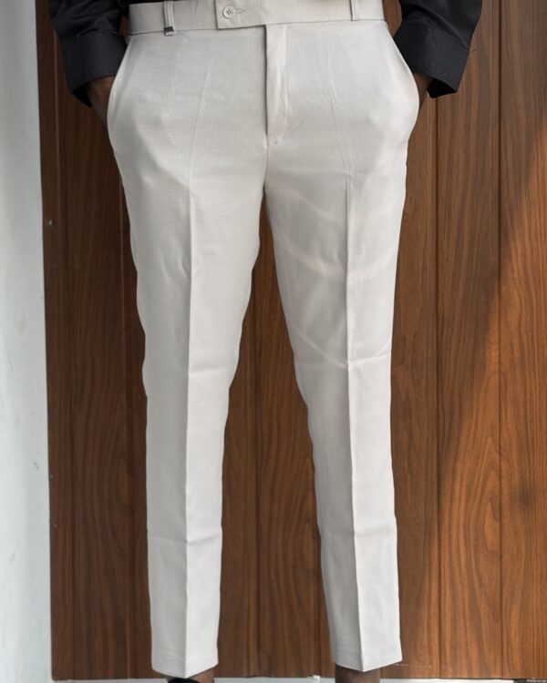 LINEN POLO FIT(CREAM)