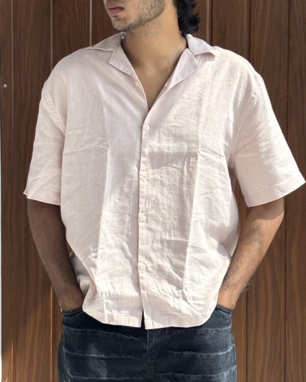 HALF SLEEVE LINEN(PINK)