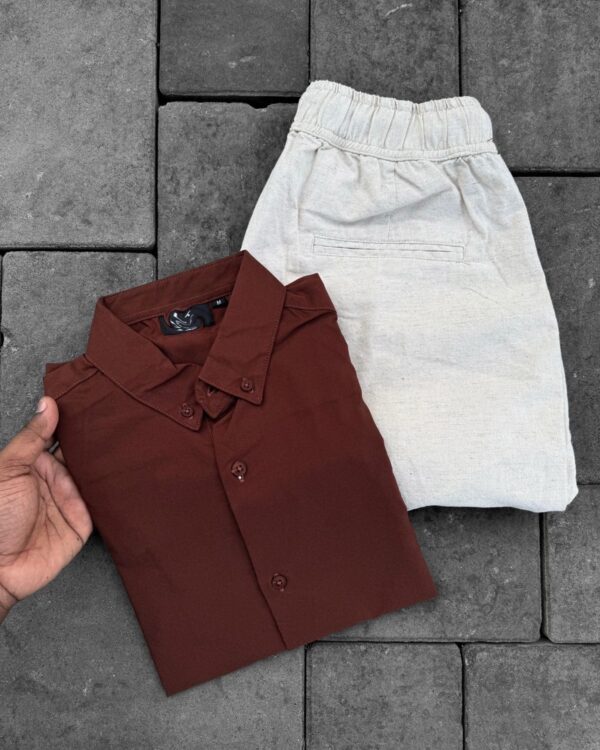 PLAIN SHIRTS(BROWN)