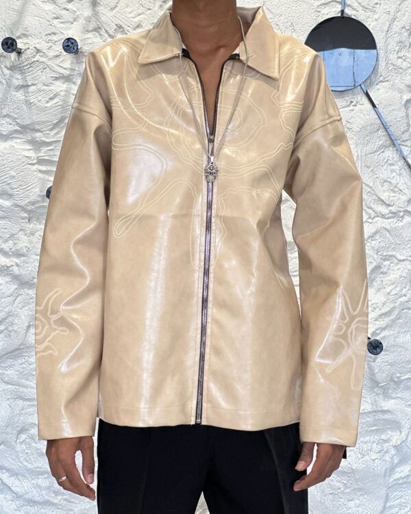 LEATHER JACKETS (BEIGE)