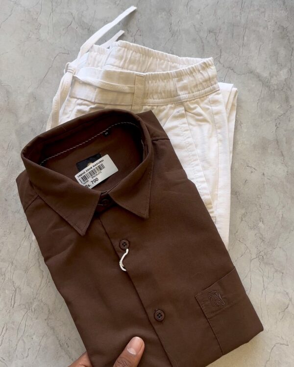 PLAIN SHIRTS(BROWN)