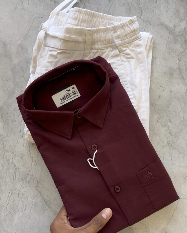 PLAIN SHIRTS(DARK MAROON)