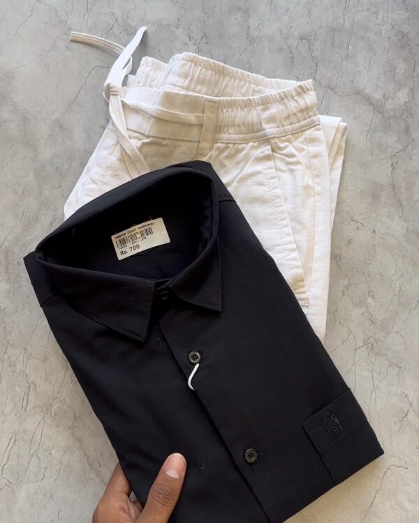 PLAIN SHIRTS(BLACK)