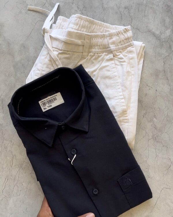 PLAIN SHIRTS(NAVY BLUE)
