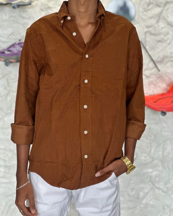 CORDUROY SHIRTS(DARK BROWN)