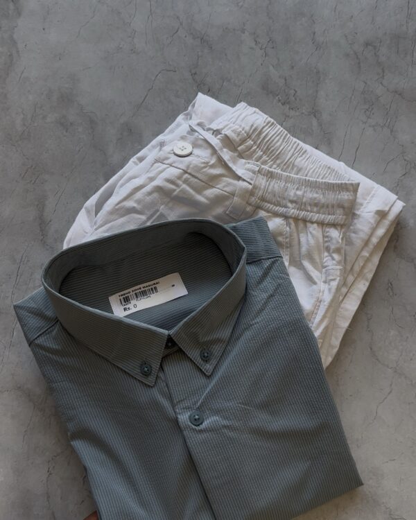 MINI STRIPES SHIRT(BLUE)