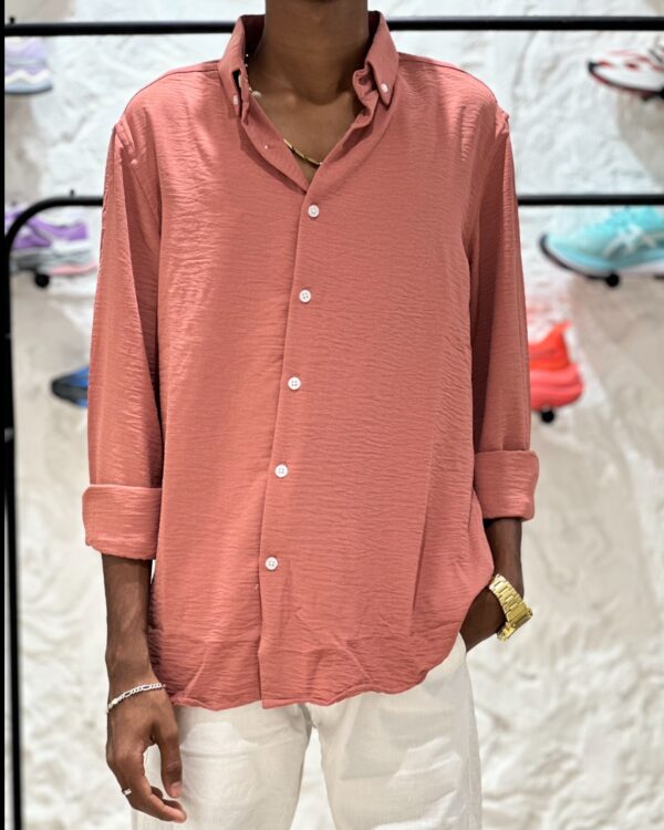 DOWNBUTTON SHIRTS(PEACH)