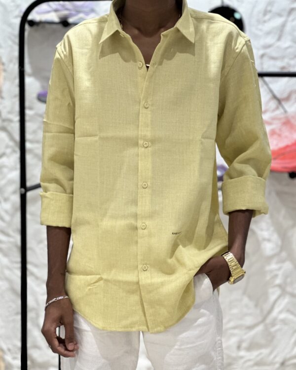 LINEN SHIRTS(YELLOW)