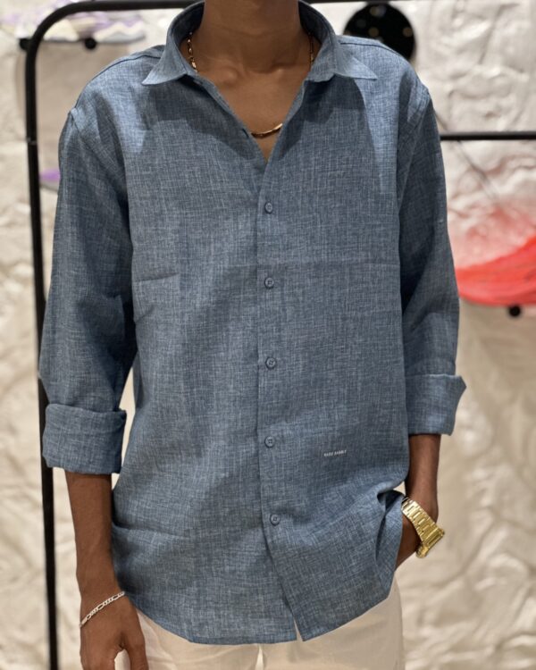 LINEN SHIRTS(BLUE)