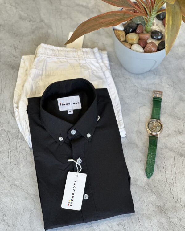 DOWNBUTTON SHIRTS(BLACK)