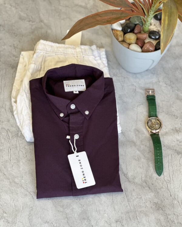 DOWNBUTTON SHIRTS(VIOLET)