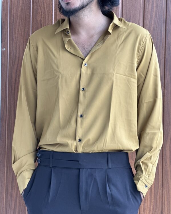 PLAIN SHIRTS(DARK BROWN)