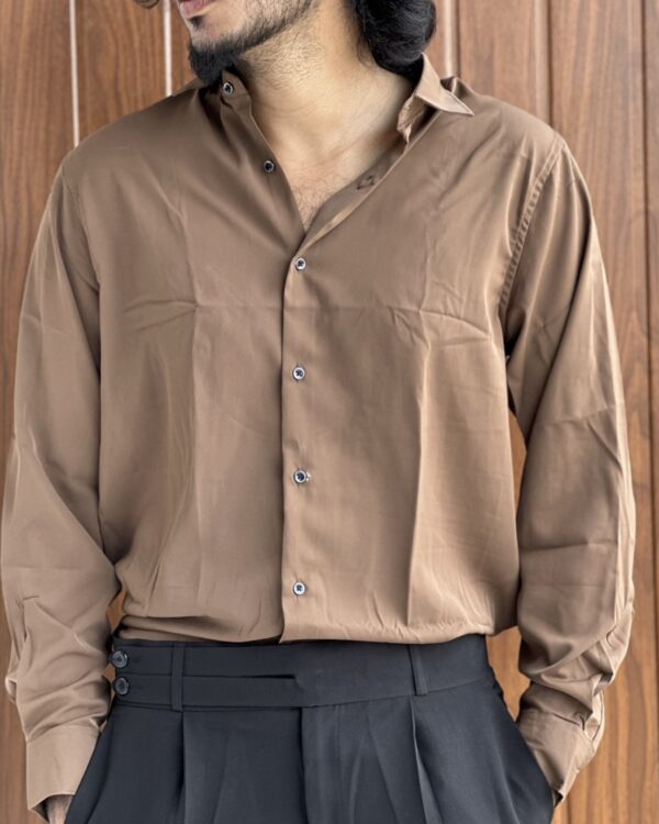 PLAIN SHIRTS(CHOCO BROWN)