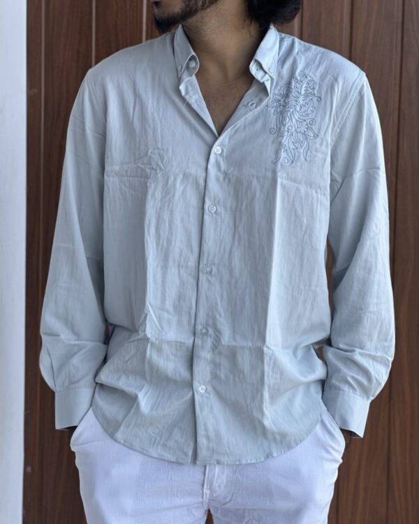 EMBROIDERY SHIRTS(BLUE)