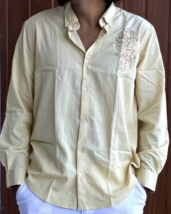EMBROIDERY SHIRTS(YELLOW)