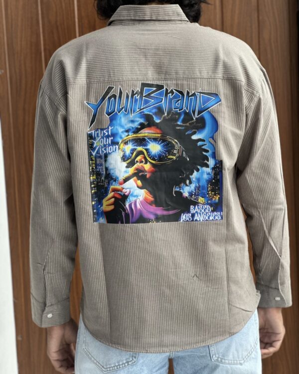 CORDUROY BACKPRINT SHIRTS