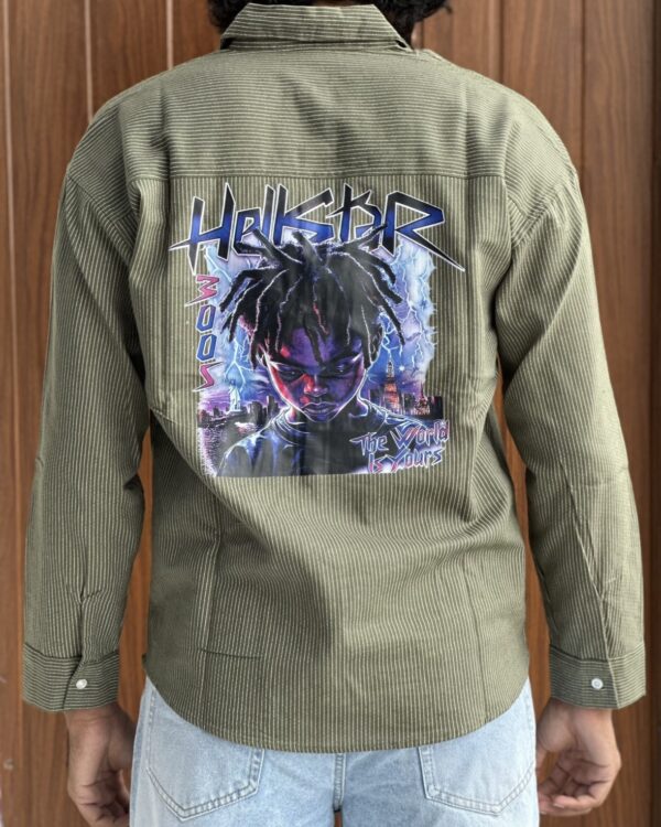 CORDUROY BACKPRINT SHIRTS