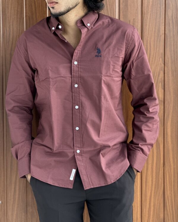 PLAIN SHIRTS(BRICK RED)