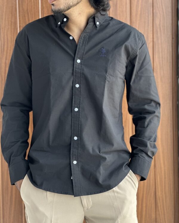 PLAIN SHIRTS(BLACK)