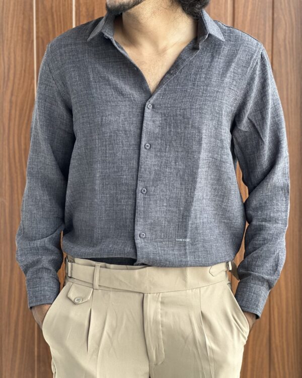 LINEN SHIRTS(GREY)
