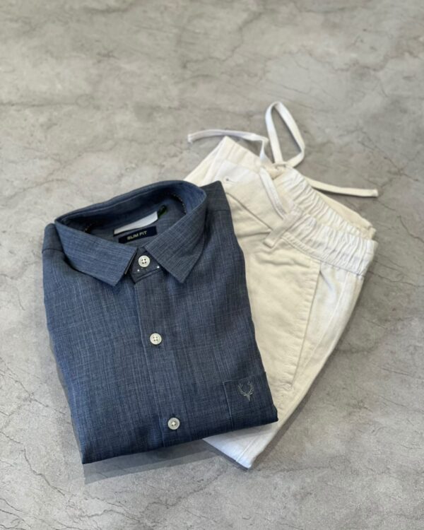 PLAIN SHIRTS(NAVY BLUE)