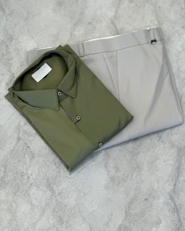 SATIN SHIRTS(DARK GREEN)