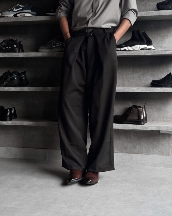 PLEATED PANTS(BLACK)