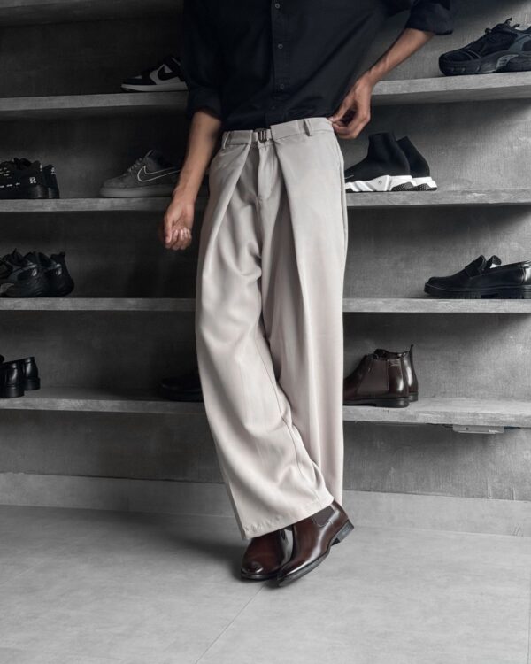 PLEATED PANTS(ASH)