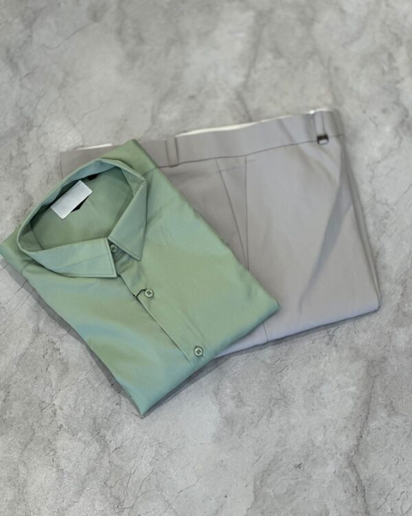 SATIN SHIRTS(PISTA GREEN)
