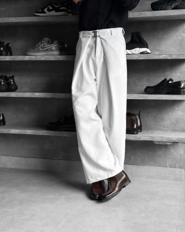 PLEATED PANTS(WHITE)